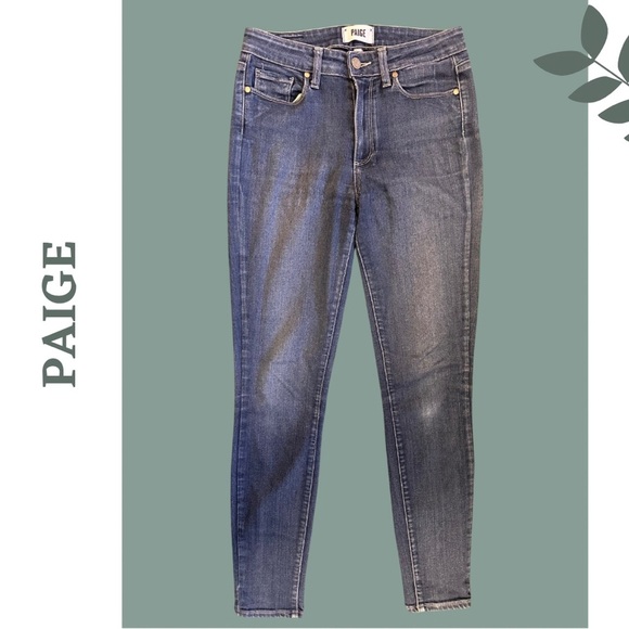 Paige HOXTON ULTRA SKINNY JEAN Blue Denim Size 27 - Picture 2 of 6